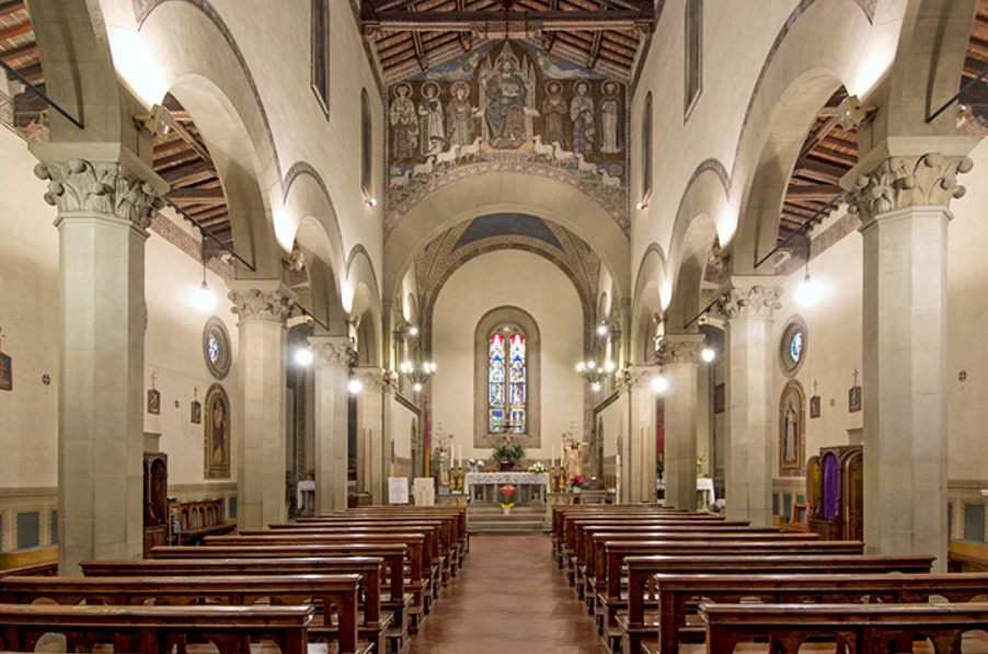 Interno della chiesa dei Santi Ippolito e Cassiano